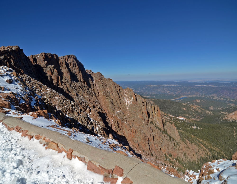 Some of the trail leading up Pikes Peak