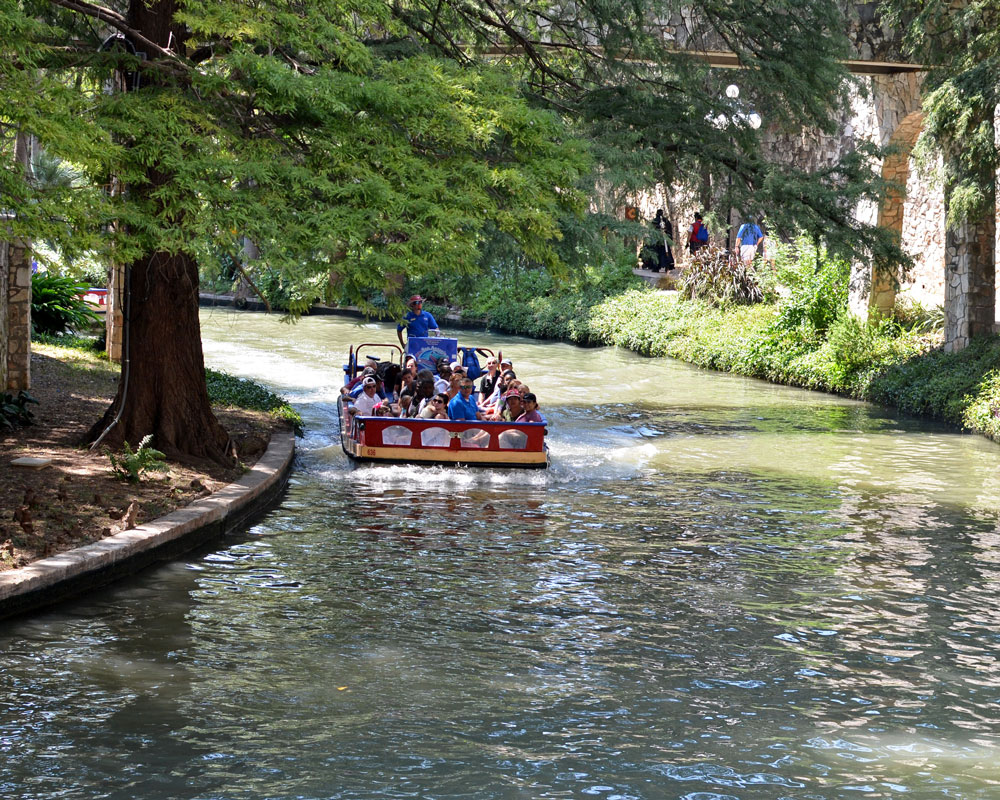 San Antonio River Walk narrated river cruise boat