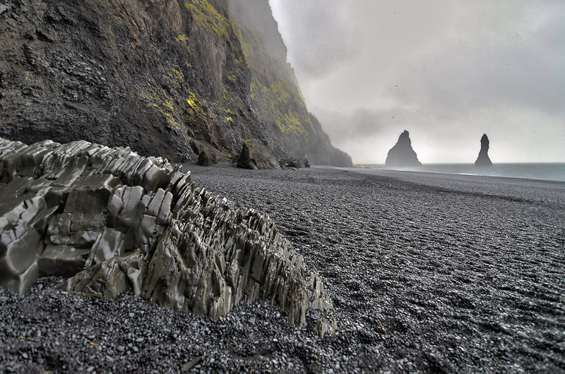 Vik black sand beach in Iceland, the inspiration for the name of our Winnebago View