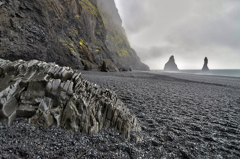 Iceland black sand beach