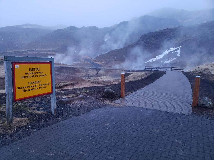 geothermal area outside reykjavik