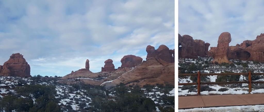 Rocks in Arches National Park that look like penises