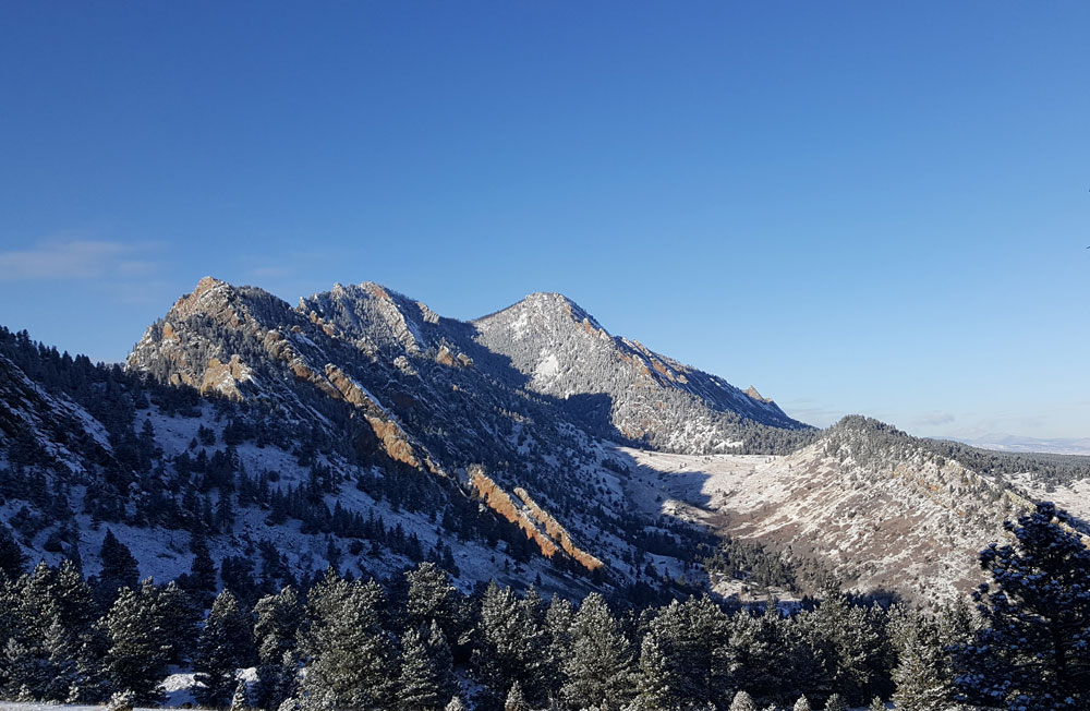 Mountain view from Fowler Trail in Eldorado Canyon