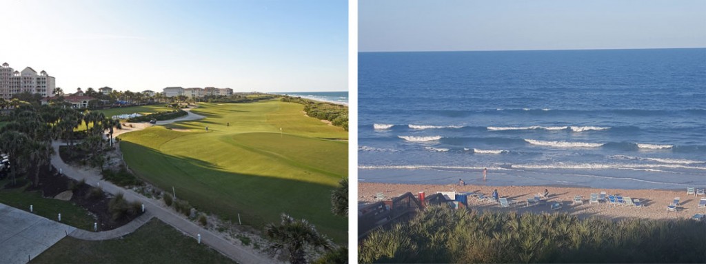 View from the hotel at Hammock Beach Resort: Golf Course and Ocean views!