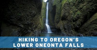 Scrambling & Shivering to Oregon's Lower Oneonta Falls