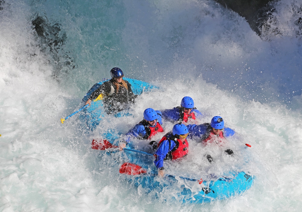Rafting over Husum Falls with Zoller's Outdoor Odysseys rafting