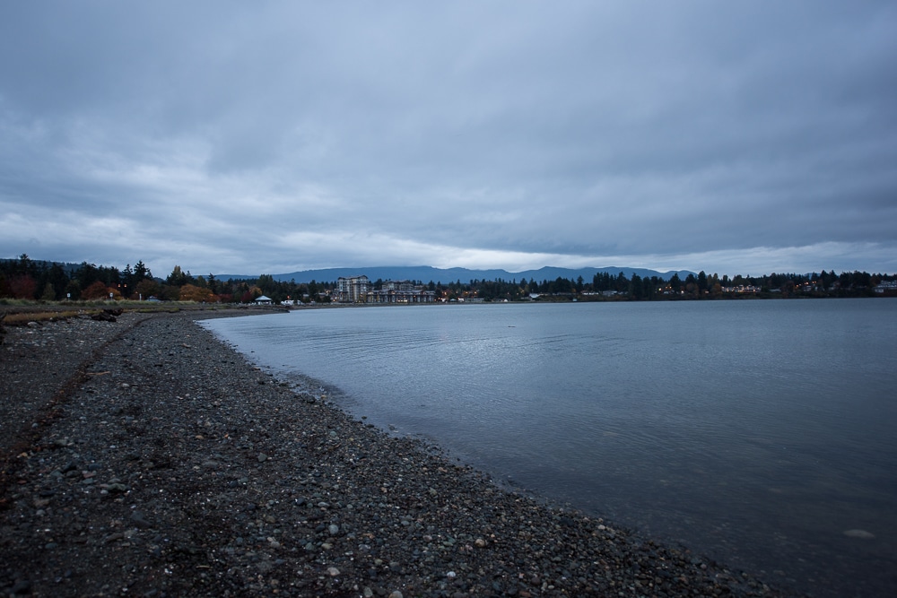 The shoreline in Parksville