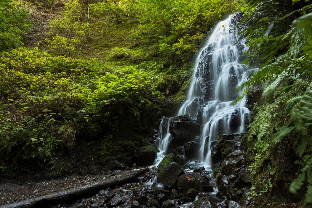 Fairy Falls on a hike which is one of the many things to do on the columbia river gorge