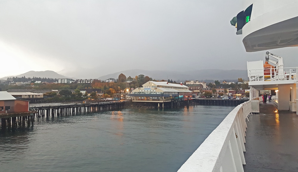 Gloomy day leaving Port Angeles