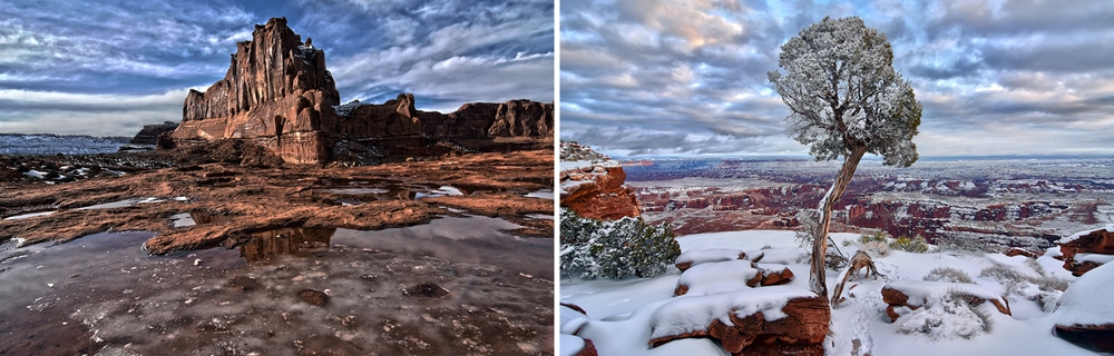 Arches and Canyonlands National Park in Winter