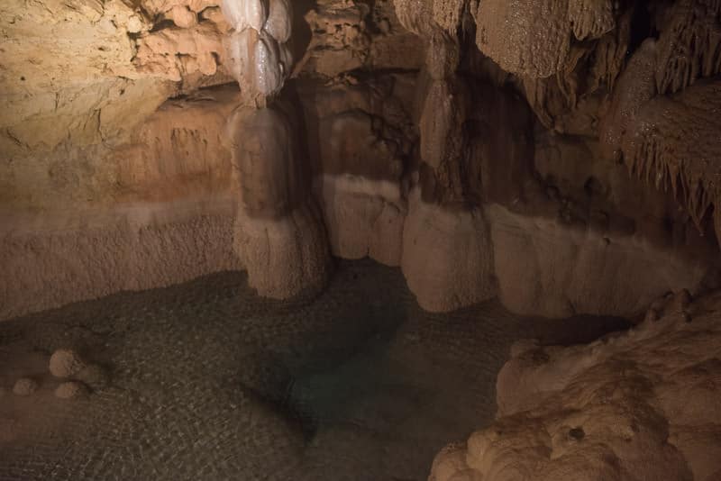 Some of the scenery in the natural bridge caverns Discovery Tour