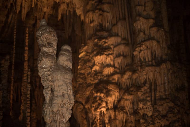 Some of the scenery in the natural bridge caverns Discovery Tour