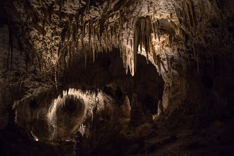 Inside the Caves at Carlsbad Caverns in New Mexico, a must-see place to visit in New Mexico