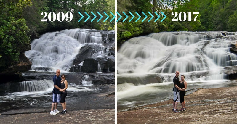 Getting Nostalgic at Triple Falls North Carolina Waterfall Hike