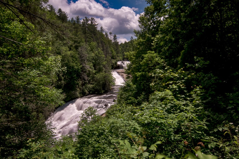 triple falls in Dupont State Forest in north carolina