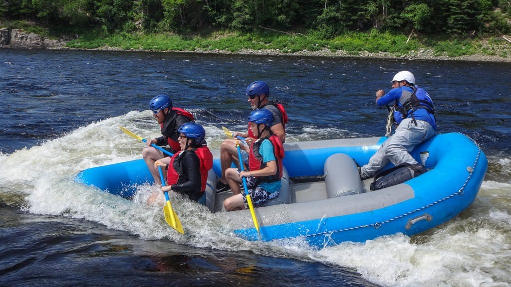 Surfing the waves of the Exploits River