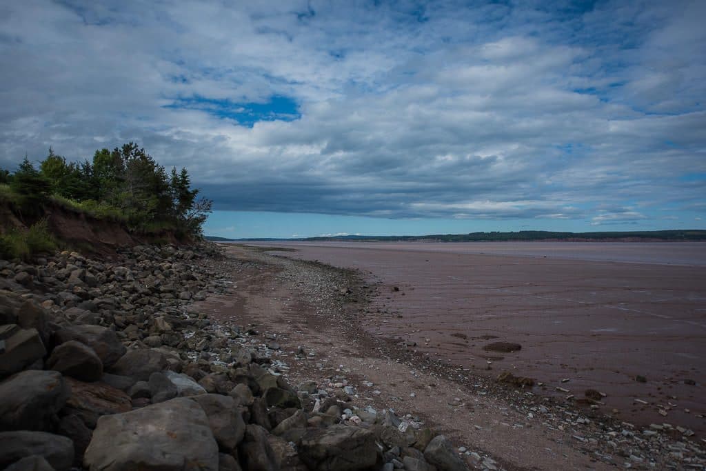 Empty muddy beaches for miles when you get out of the busy touristy area