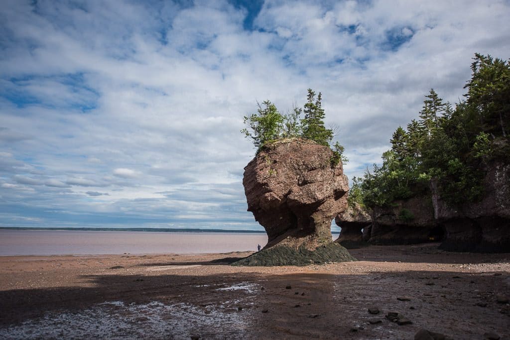 Rock Formation at Hopewell Rocks during Low Tide