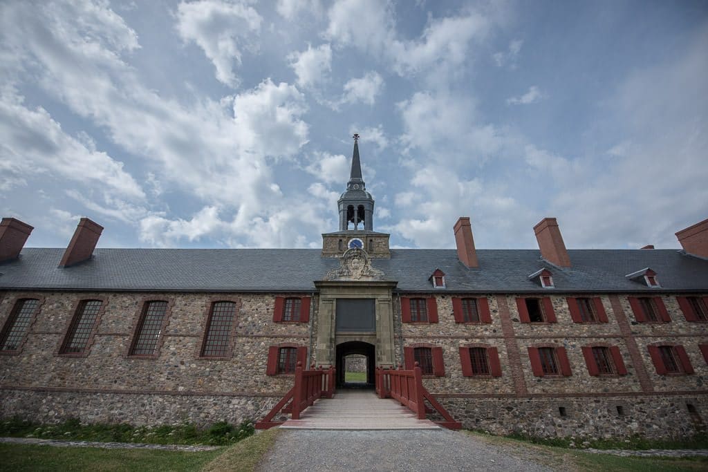Entrance to the Fortress of Louisbourg in Nova Scotia