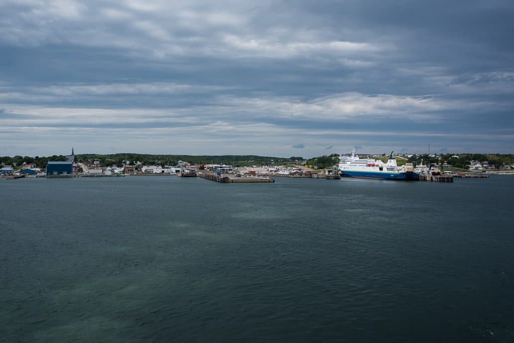 Leaving Port aux Basques in Newfoundland on the Marine Atlantic Ferry headed for Nova Scotia