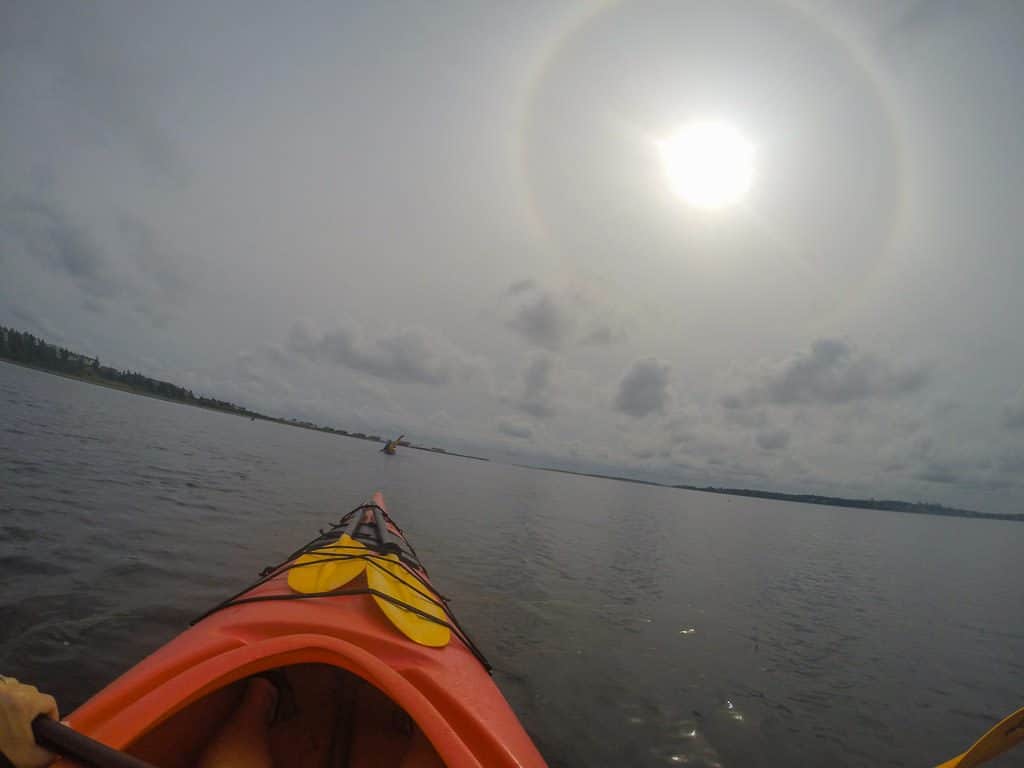 Looking out into the open water during our PEI kayaking trip