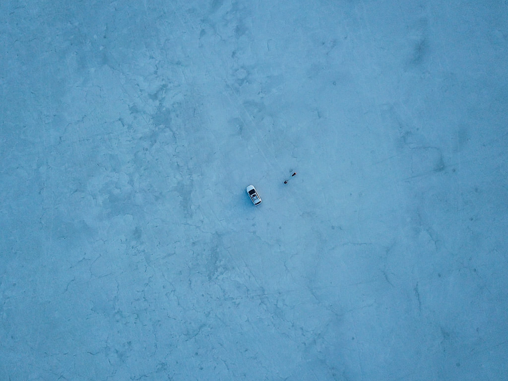 An Other-Worldly Night Out at Bonneville Salt Flats - Trailing Away