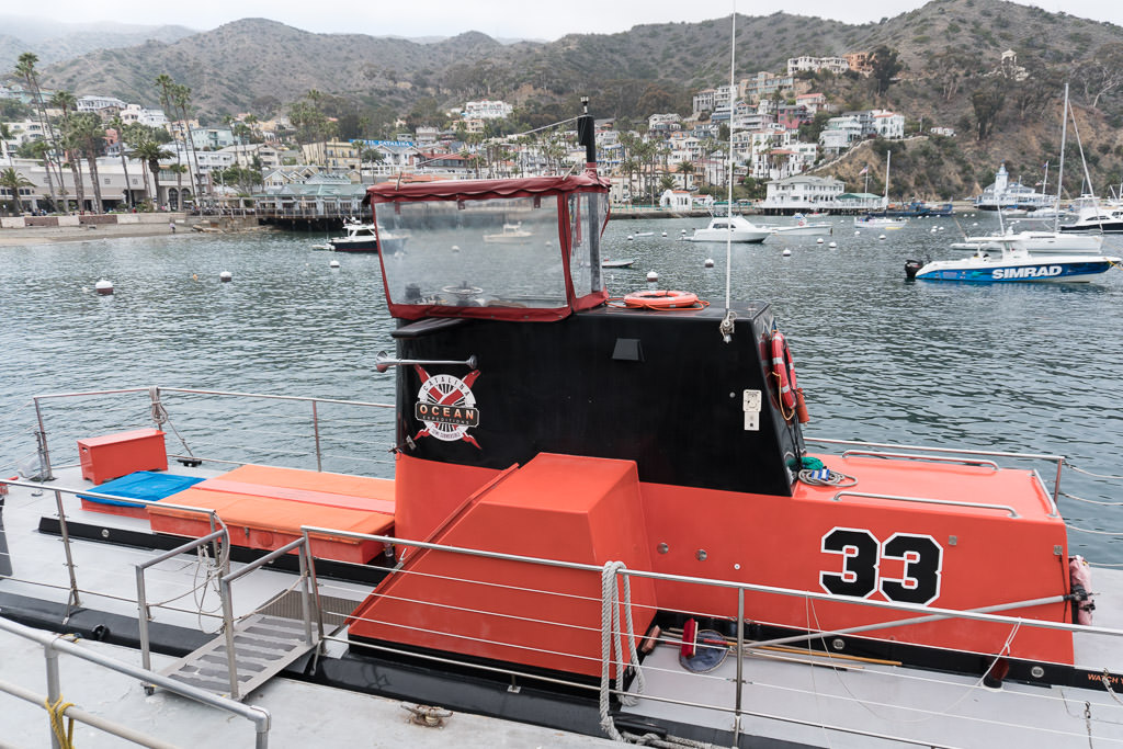 The Semi-submersible submarine used as part of the Catalina Island Undersea Expedition tour