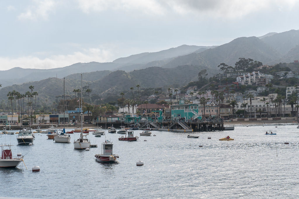 Avalon Harbor on Catalina Island