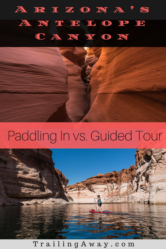 Paddling into Antelope Canyon vs. the Guided Tour - Page, Arizona
