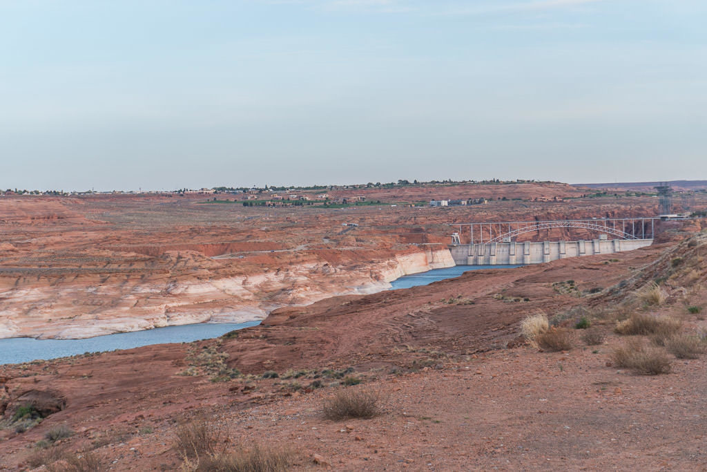 Glen Canyon Dam from a lookout