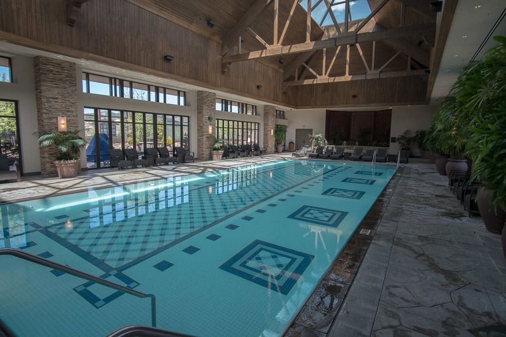 Indoor roof-top pool at the Ameristar Black Hawk Resort