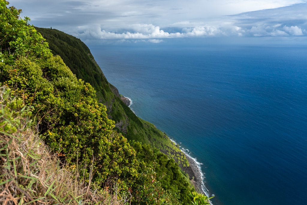 mountain-side views while Hiking to Kalaupapa Molokai