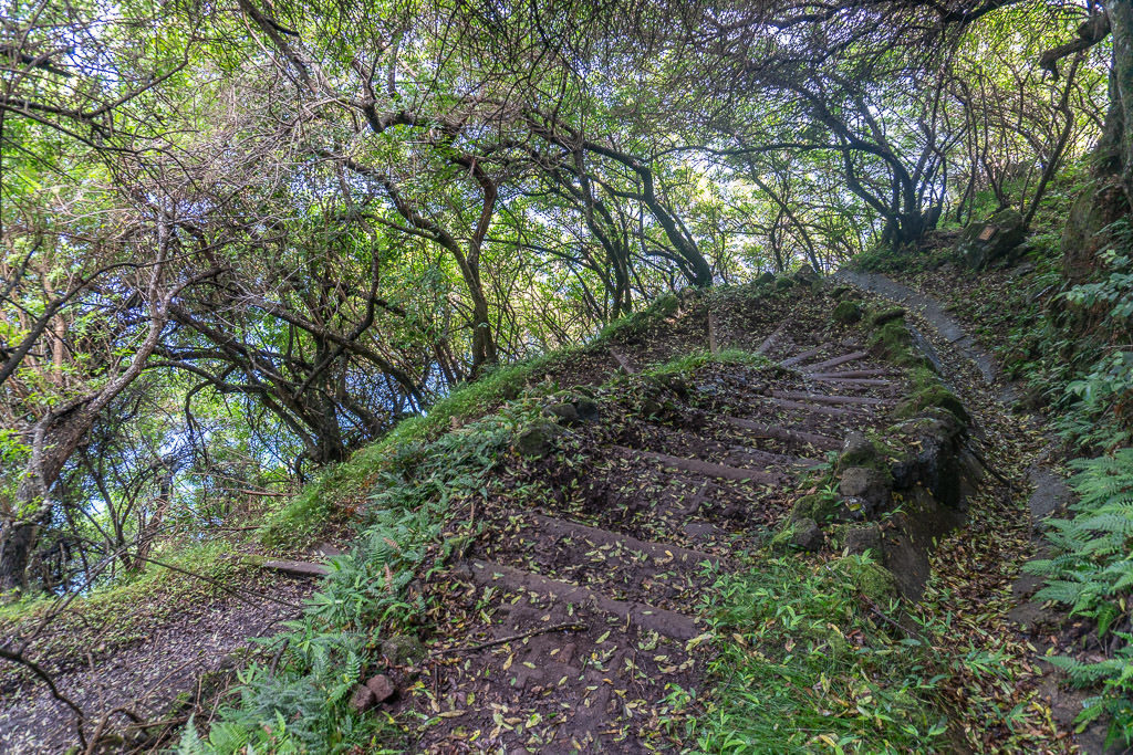 steep trail to Kalaupapa in Molokai