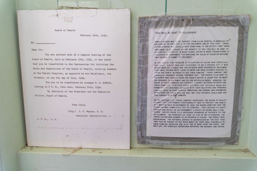 letter from original colony inhabitants at Kalaupapa, Molokai