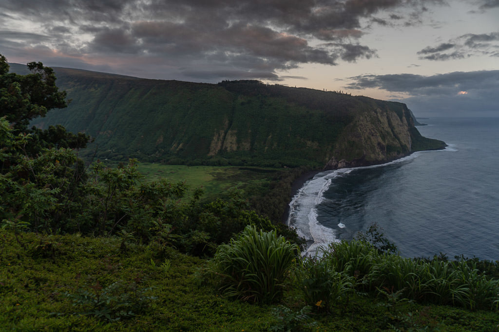 views from waipi'o valley on big island hawaii