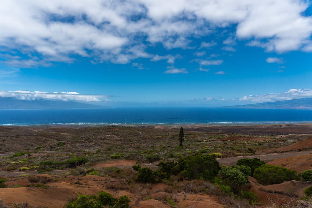 ocean views on day trip to lanai