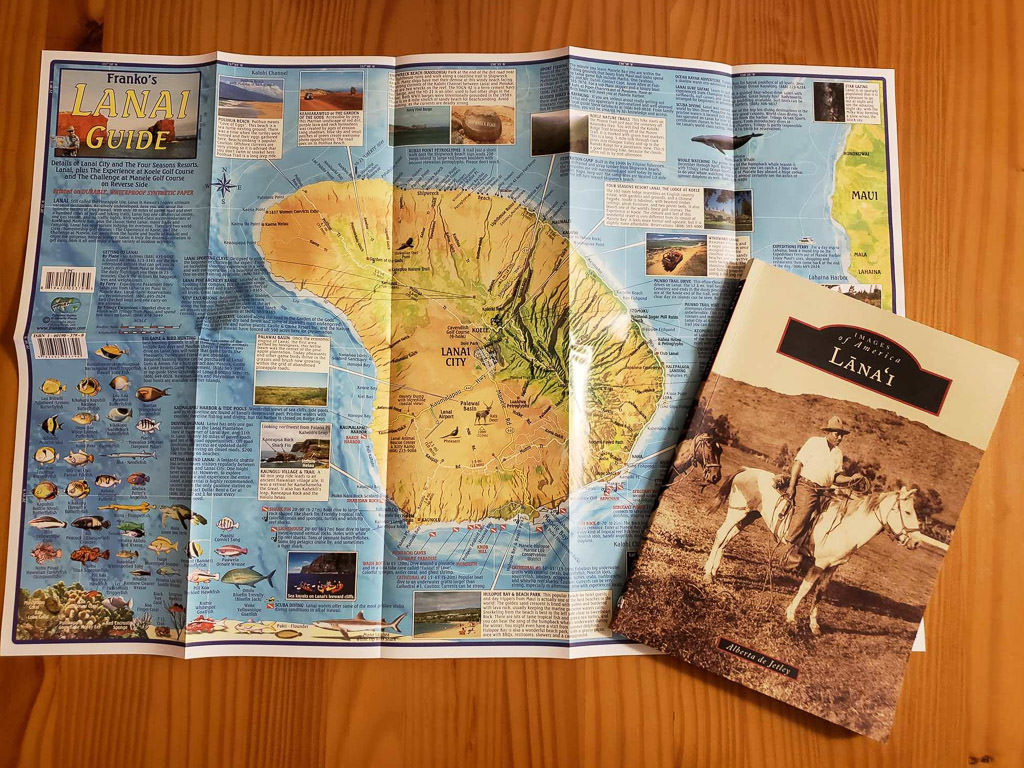 lanai map and history book of lanai