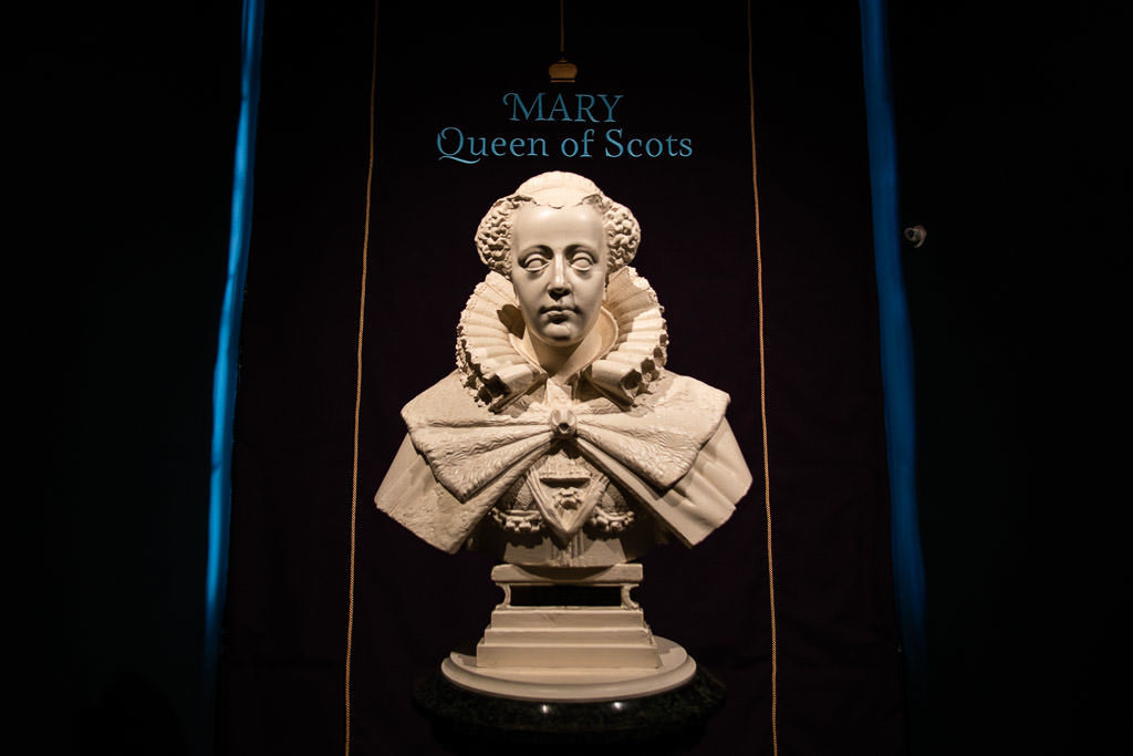 mary queen of scots bust in Edinburgh Scotland castle