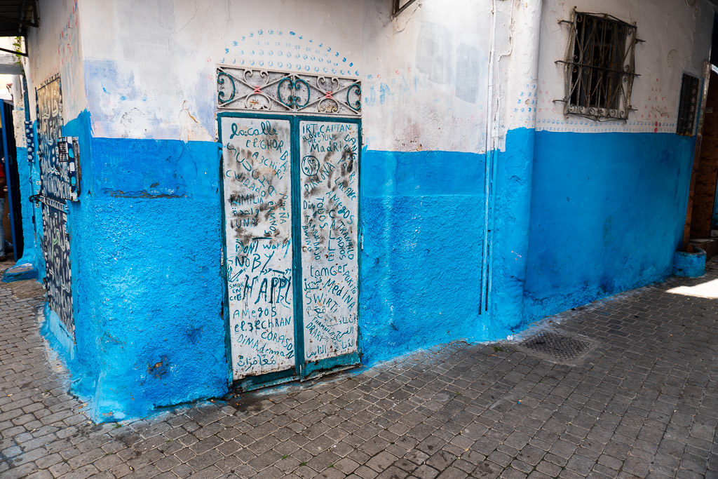 colorful streets in tangier on a day trip to Morocco
