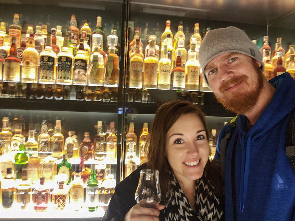 tasting whiskies for  Scotch Whisky Tour in Edinburgh Scotland