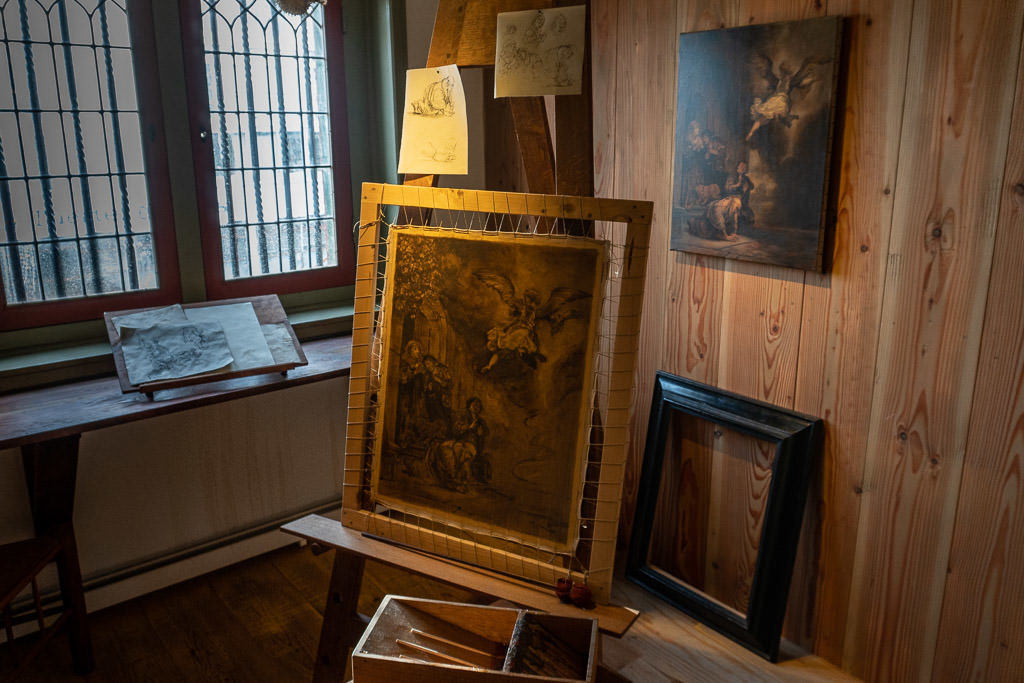 painting at Rembrandt’s House in amsterdam