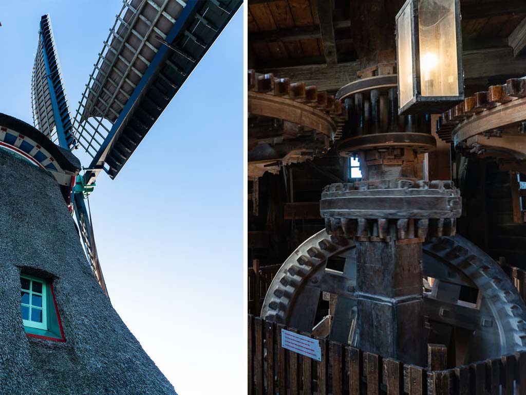 inner workings of windmill at zaanse shans on day trip from amsterdam to holland's countryside