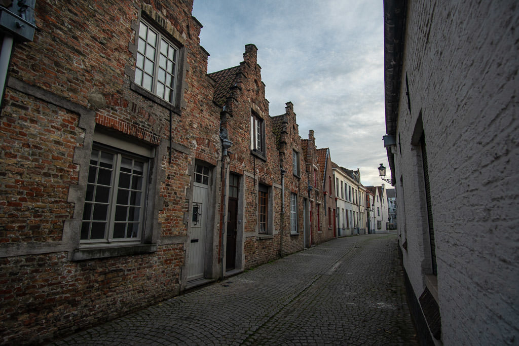 side street in bruges belgium