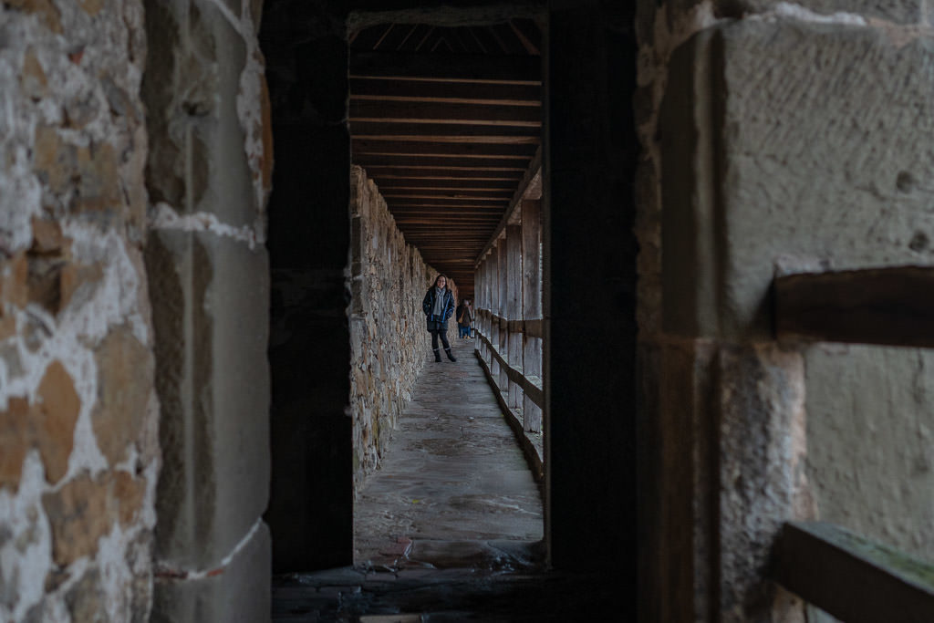 walking the historic city walls in rothenburg germany