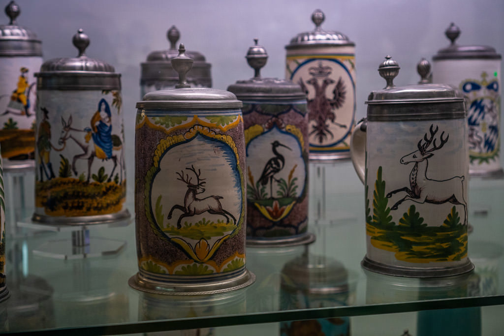 german mugs in rothenburg museum