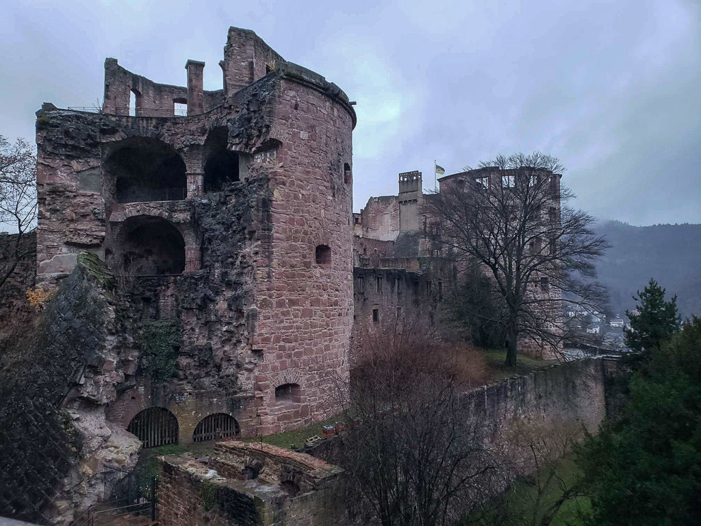 heidelberg castle ruins in germany