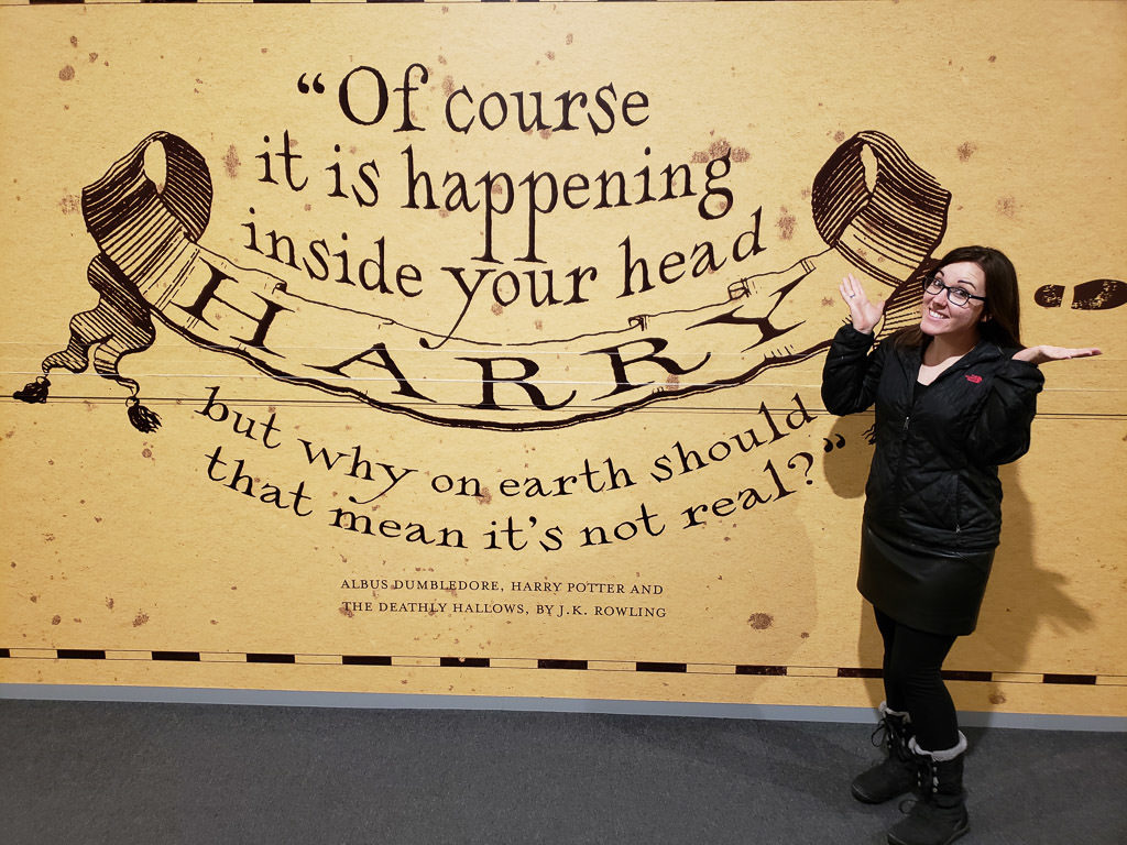 harry potter quote at harry potter studio tour in london