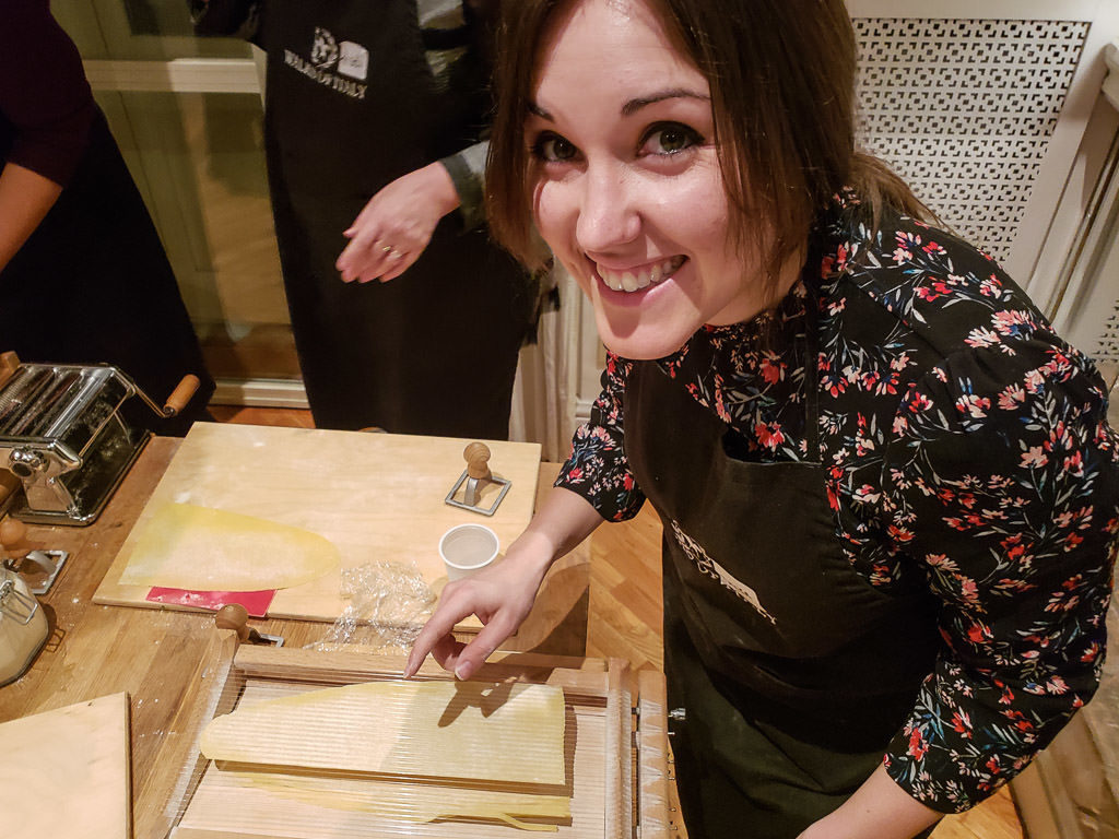 first trip to Rome Italy - pasta making class