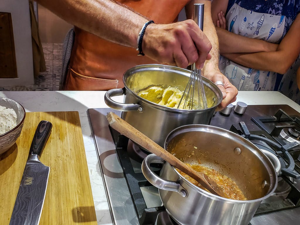petra kouzina greek cooking class santorini