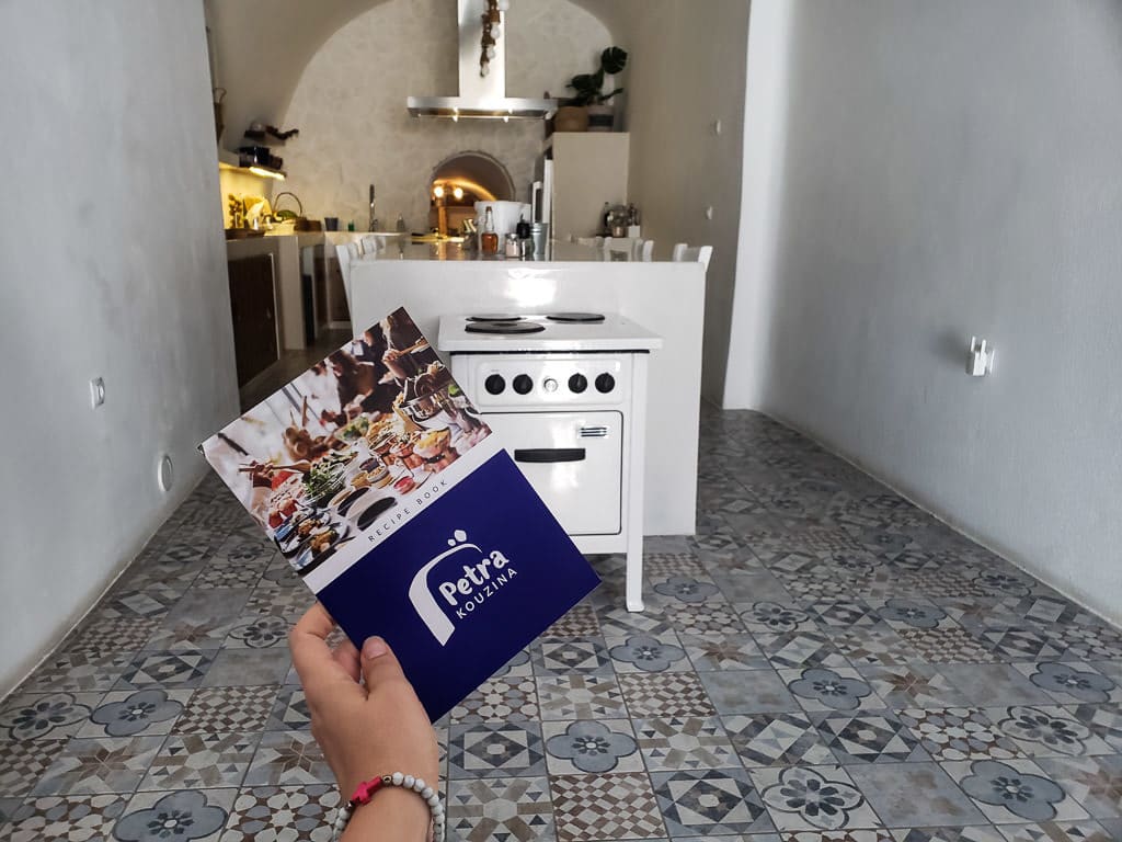 recipe book- petra kouzina greek cooking class santorini